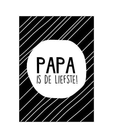 Kassaplan: kaart a6 - papa is de liefste