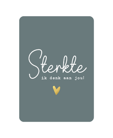 KP: kaartje a6 - Sterkte ik denk aan jou