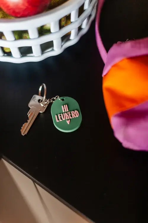 KP: sleutelhanger - hi leukerd