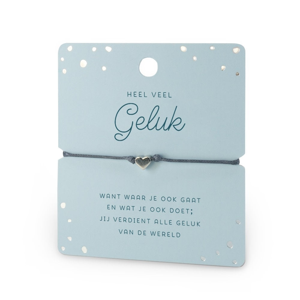 Miko: Hart armband - Geluk