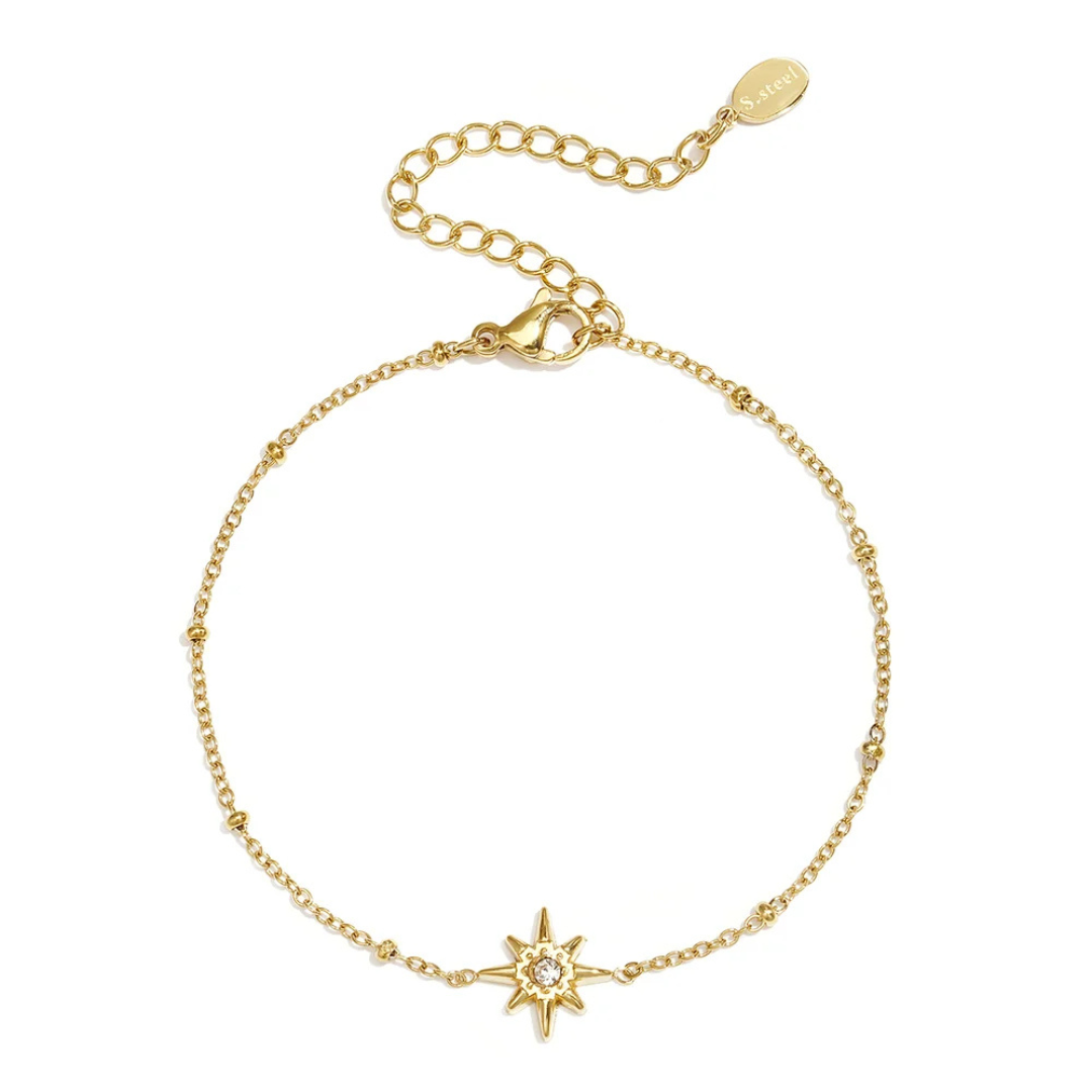 Armbandje: ster met zirconia
