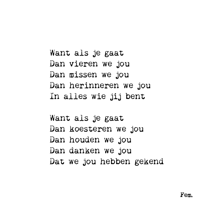 Papierpleziertjes: kaart + envelop Want als je gaat