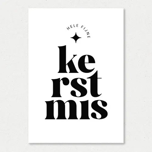 Liefz: kaart a6 - Fijne Kerstmis