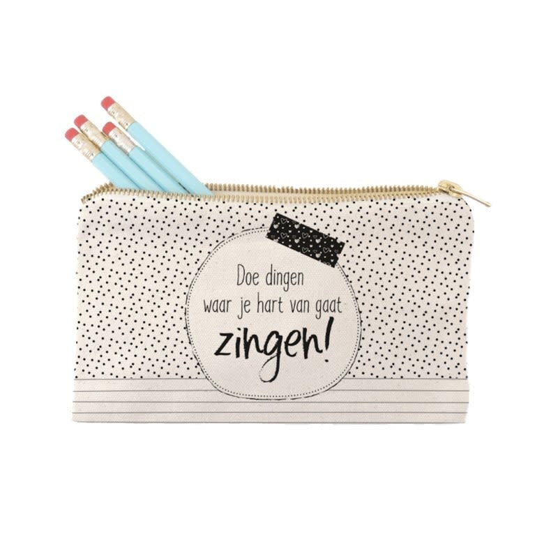 Winkeltje van Anne: etui Doe dingen waar je hart van gaat zingen!
