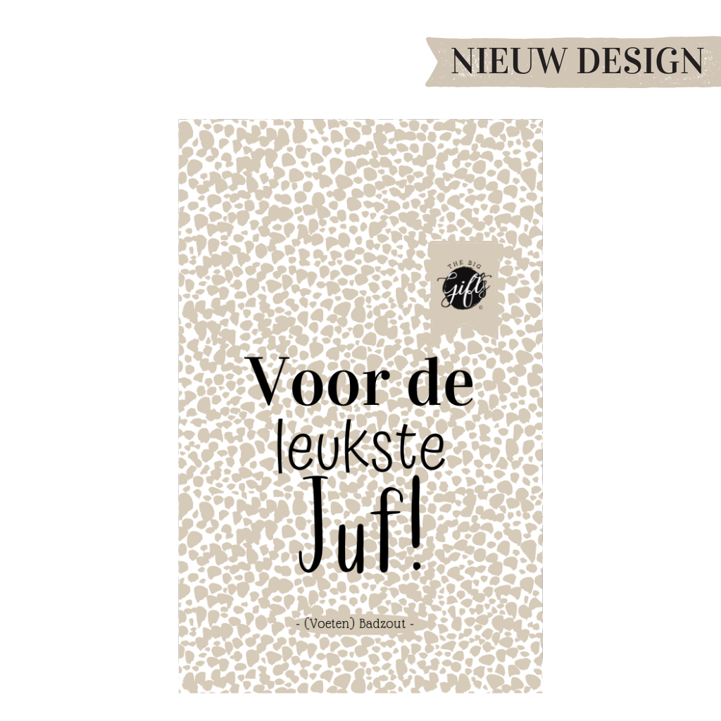 The big gifts: (Voeten) badzout - Voor de Juf