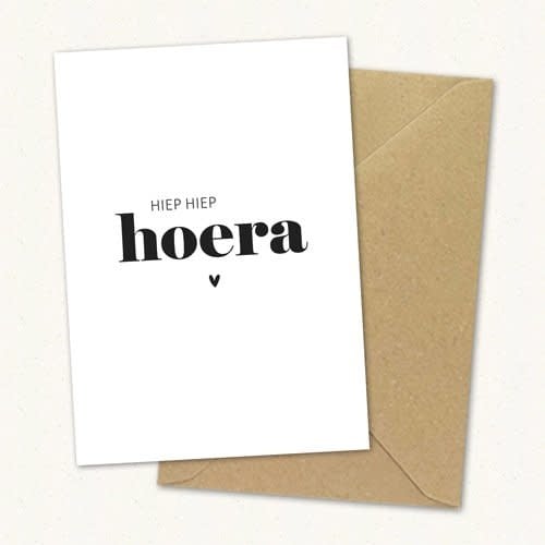 Liefz: Kaart a6 | Hiep hiep hoera