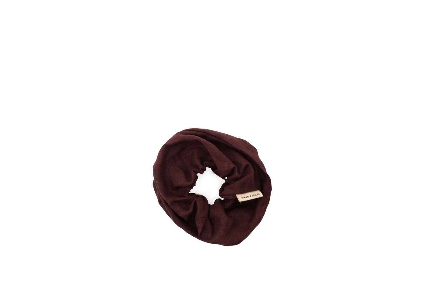 Monk & anna: scrunchie - linen mahogany