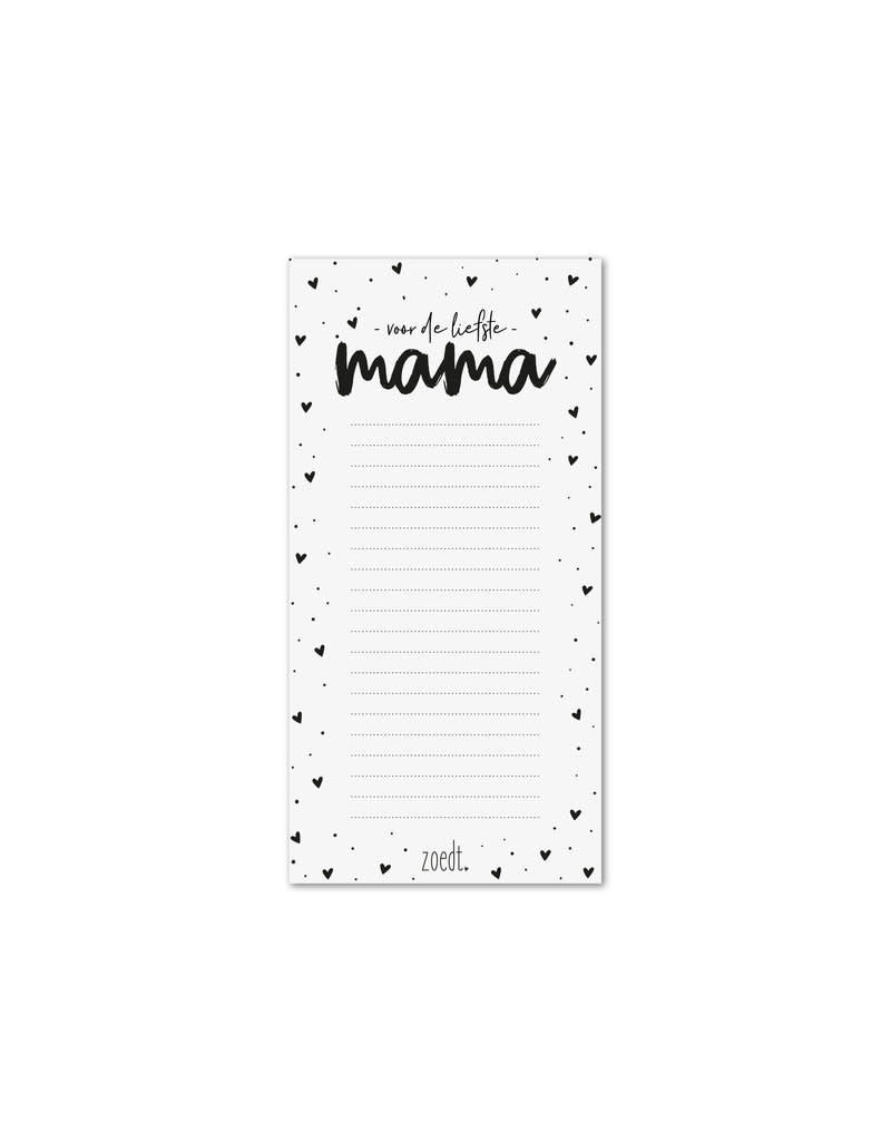 zoedt: notitieboekje: Voor de liefste mama