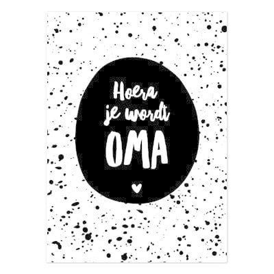 Liefz: Kaart a6 - Hoera je wordt oma