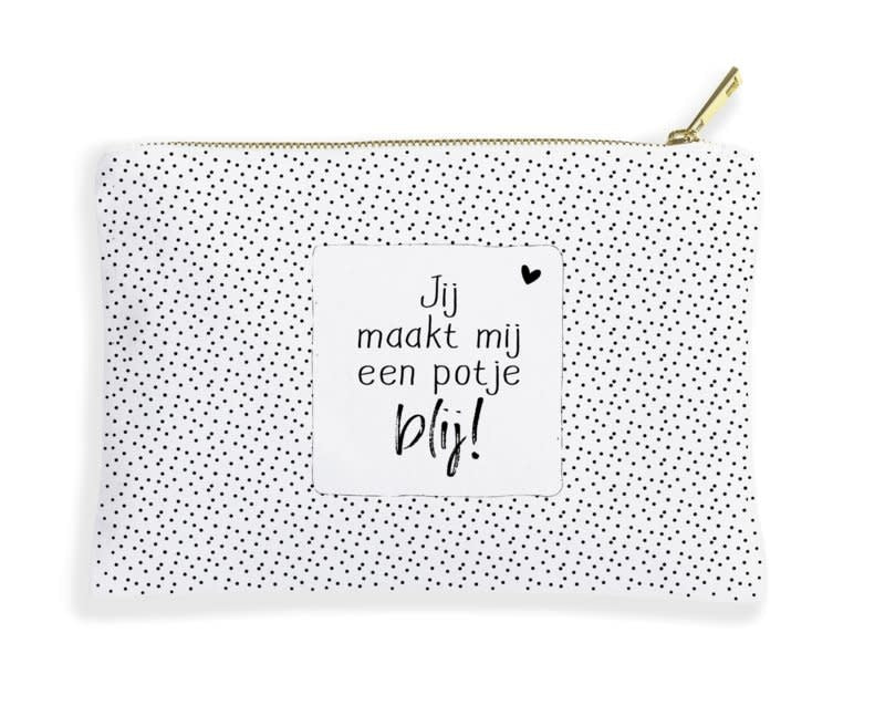 Winkeltje van anne: Etui | Toilettasje | Jij maakt mij een potje blij