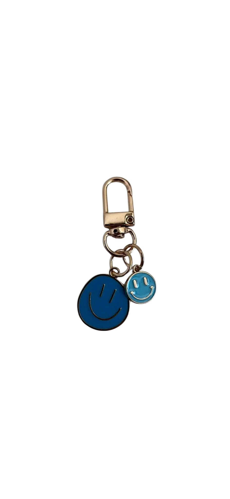 Wauw: sleutelhanger smiley - turquoise