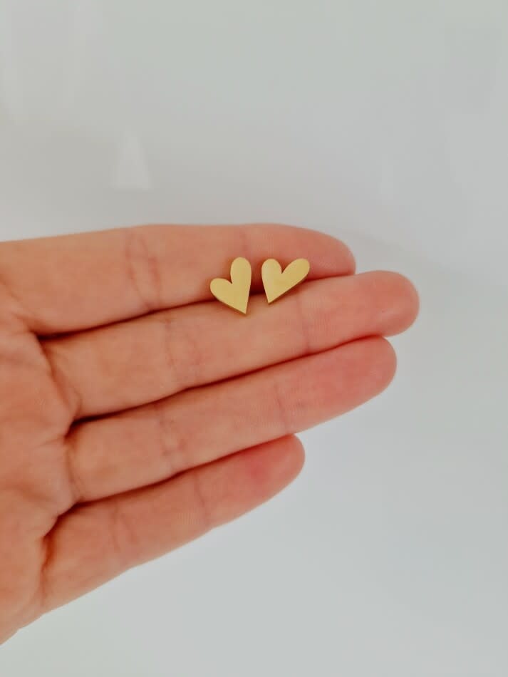 Le marché sucré: oorbellen - hartje goud
