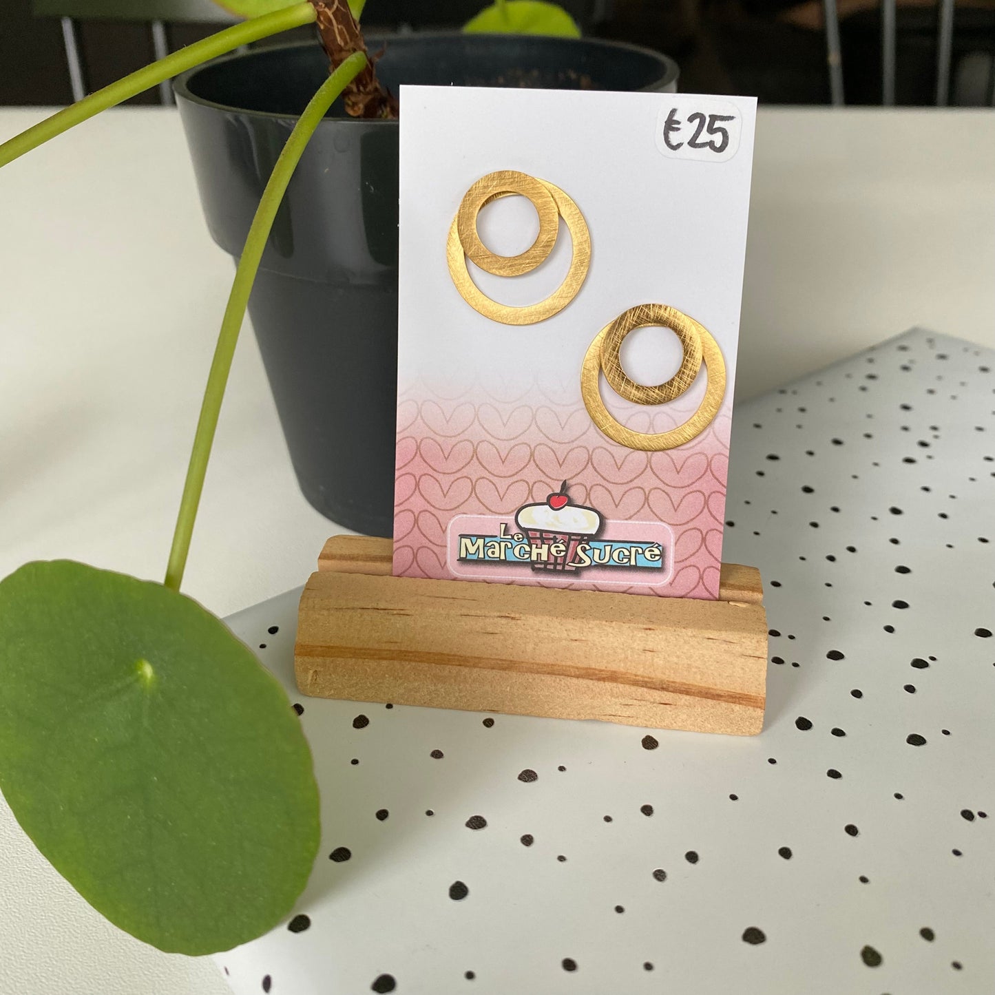 Le marché sucré: oorbellen - goud