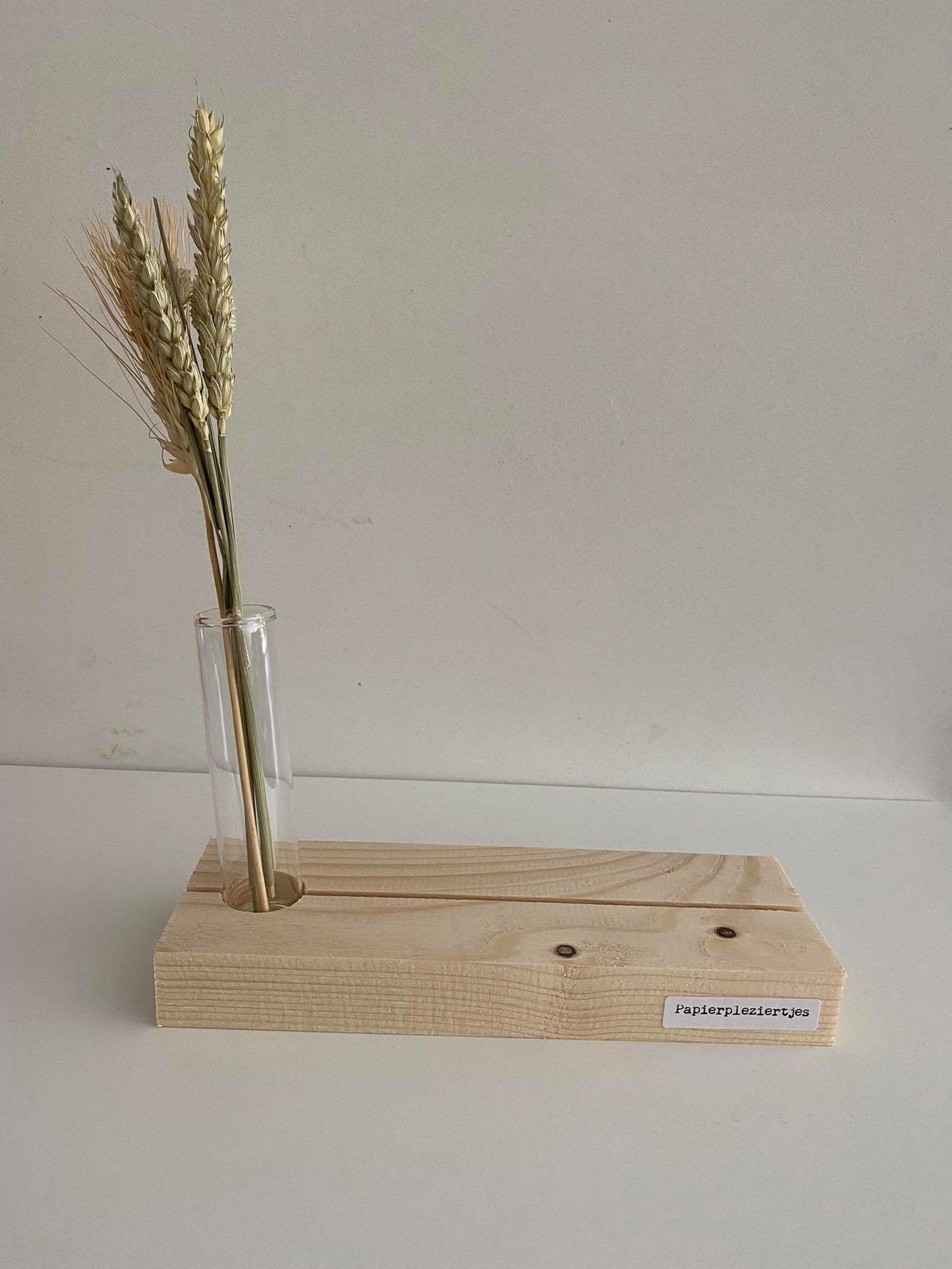 Papierpleziertjes Plankpleziertje bloem buisje