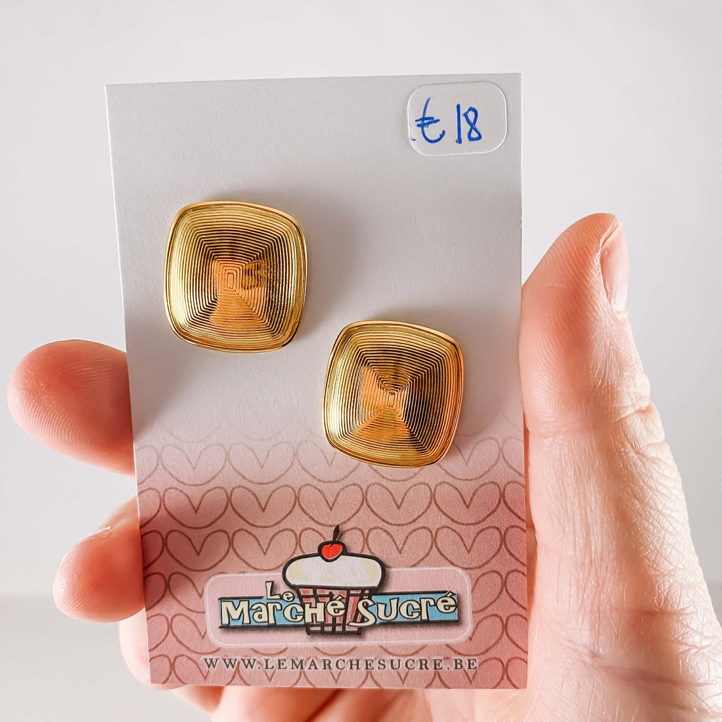Le marché sucré: oorbellen - goud