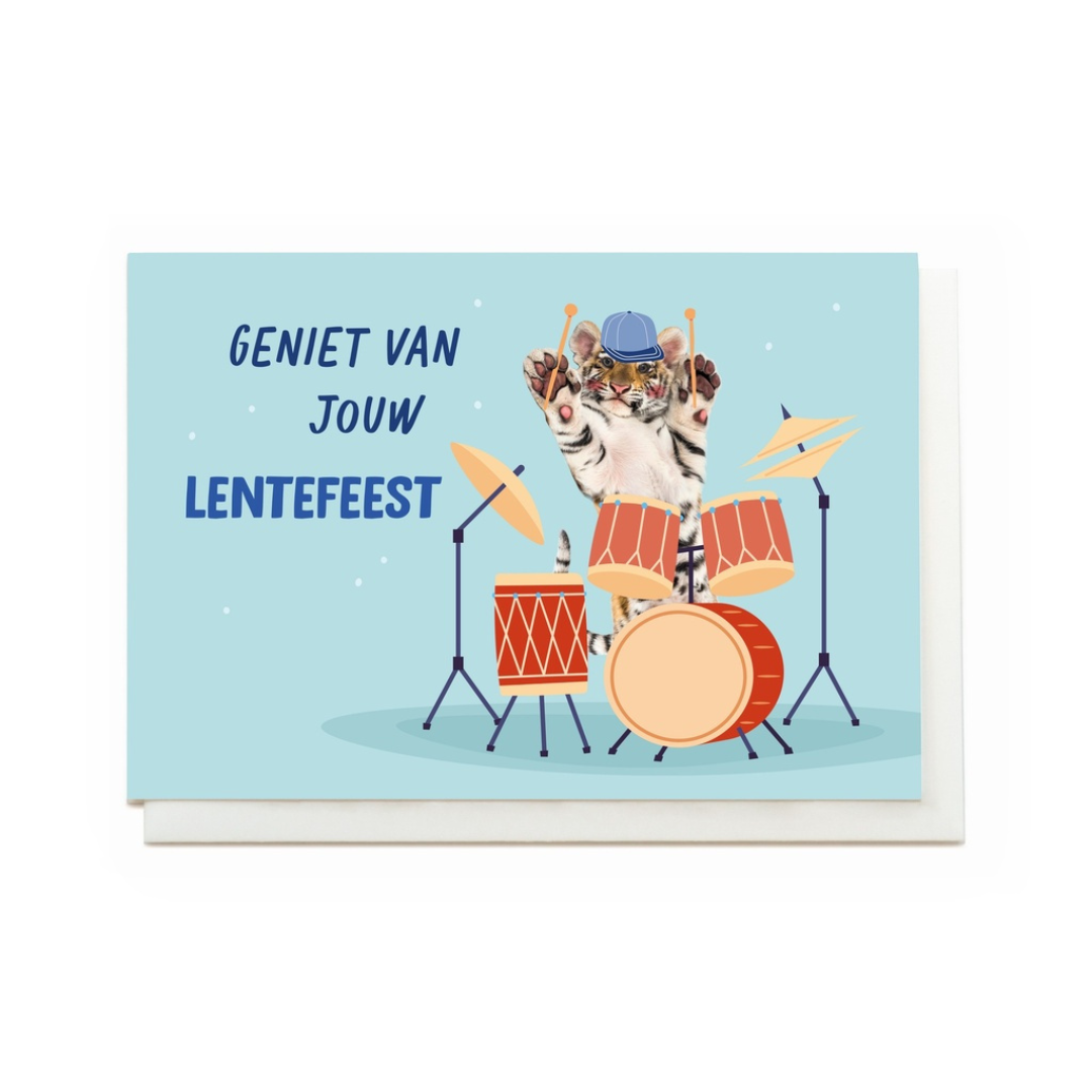 Enfant terrible: wenskaart - Geniet van jouw lentefeest