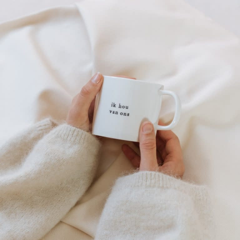 Ik pak je in: koffiemok - ik hou van ons