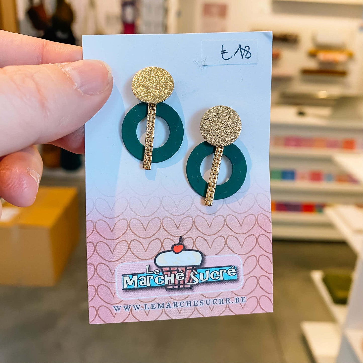 Le marché sucré: oorbellen - goed en groen
