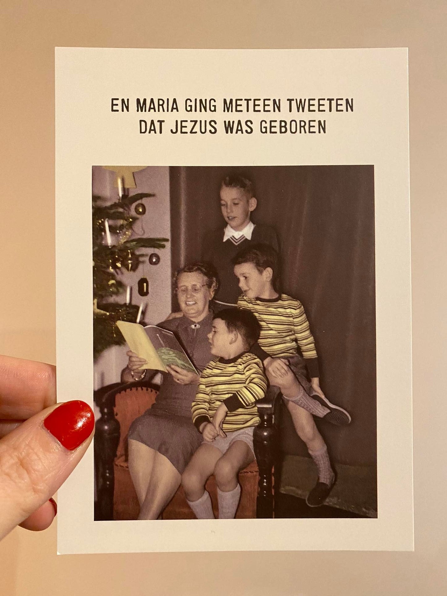 Kartoenfabriek kaart a6 En Maria ging meteen tweeten dat jezus was geboren