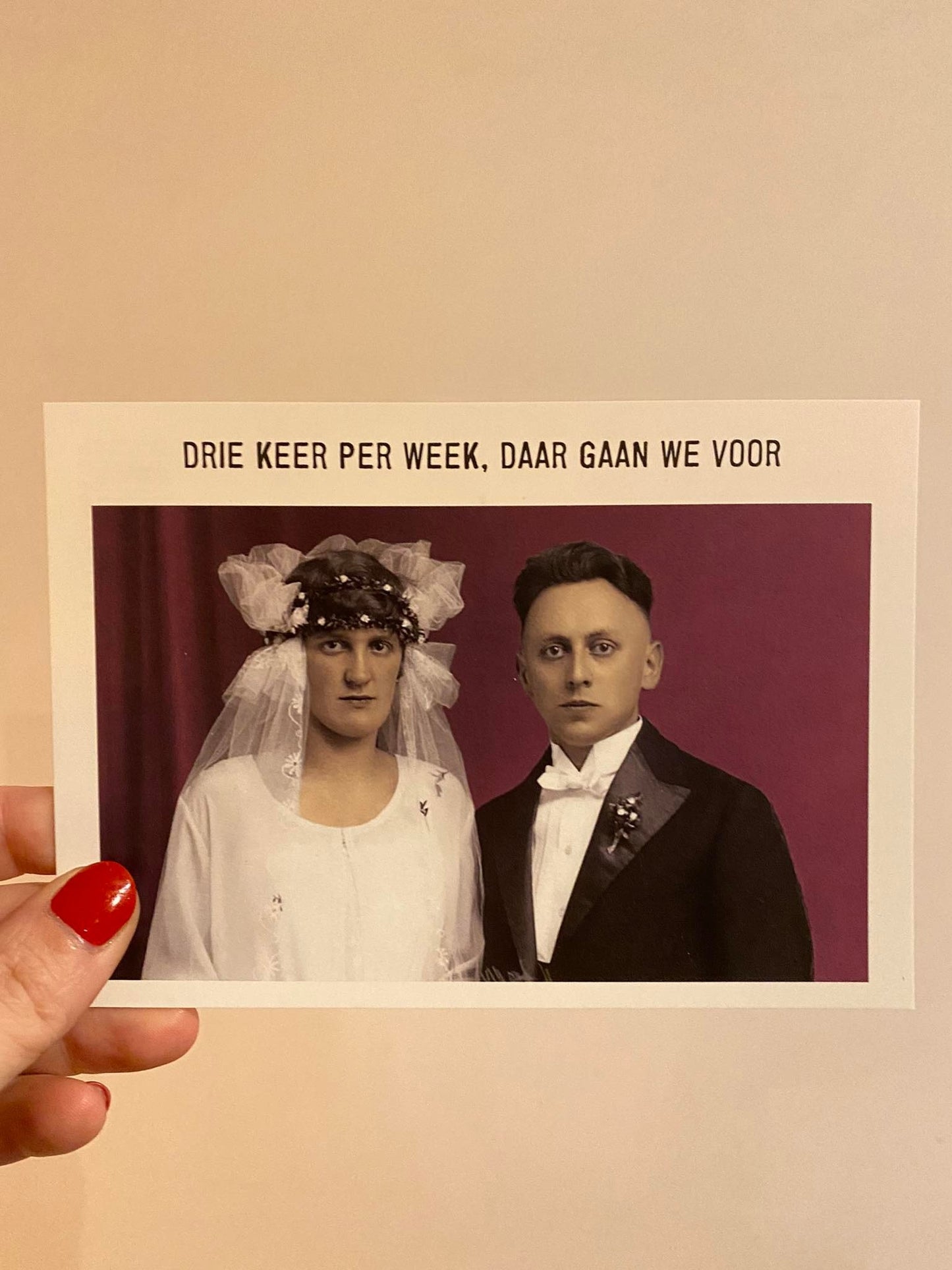 Kartoenfabriek kaart a6 Drie keer per week, daar gaan we voor