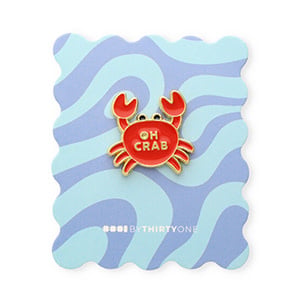 BK: Pin - "Oh crab" op kaartje