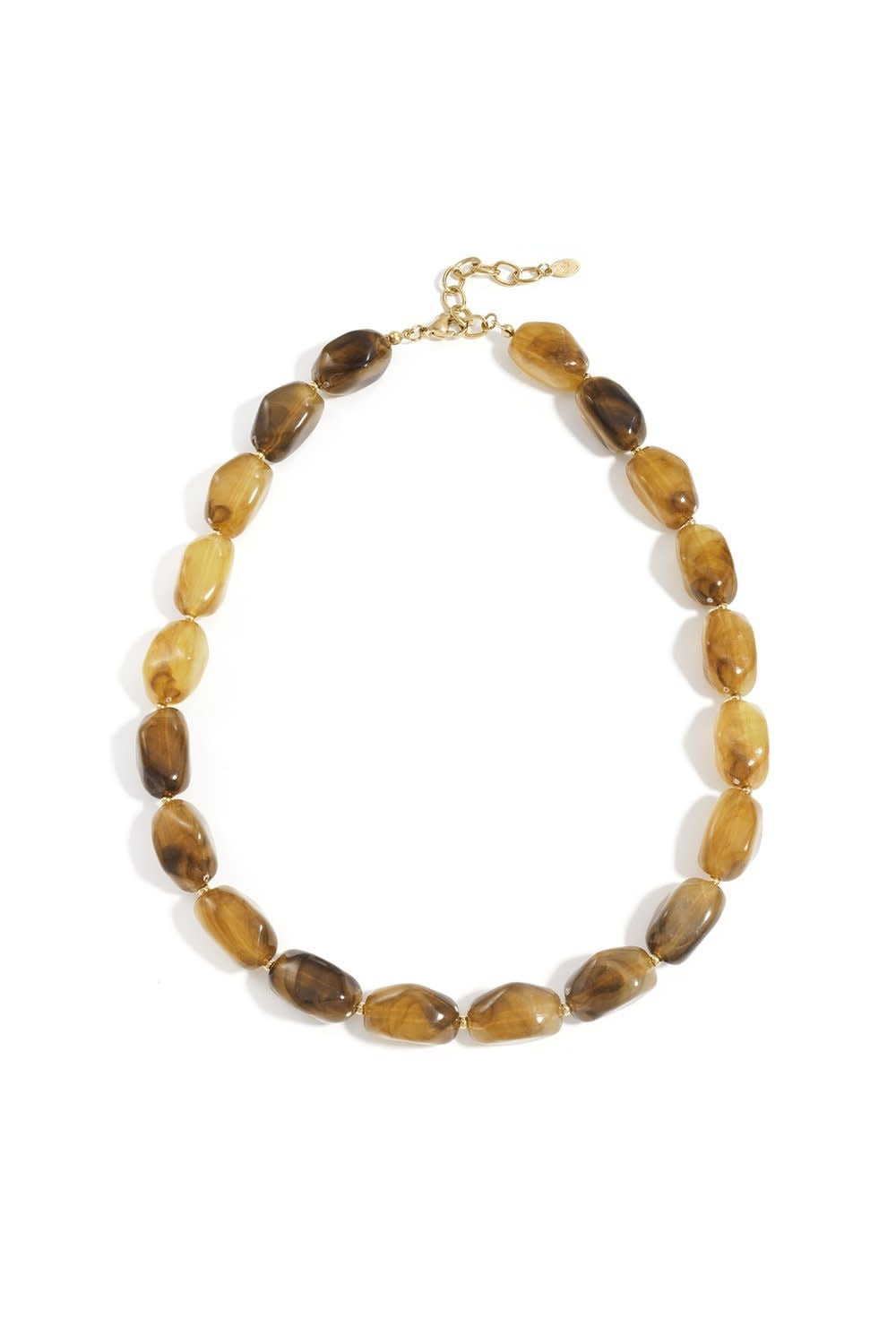 Yehwang: kralen ketting - amber