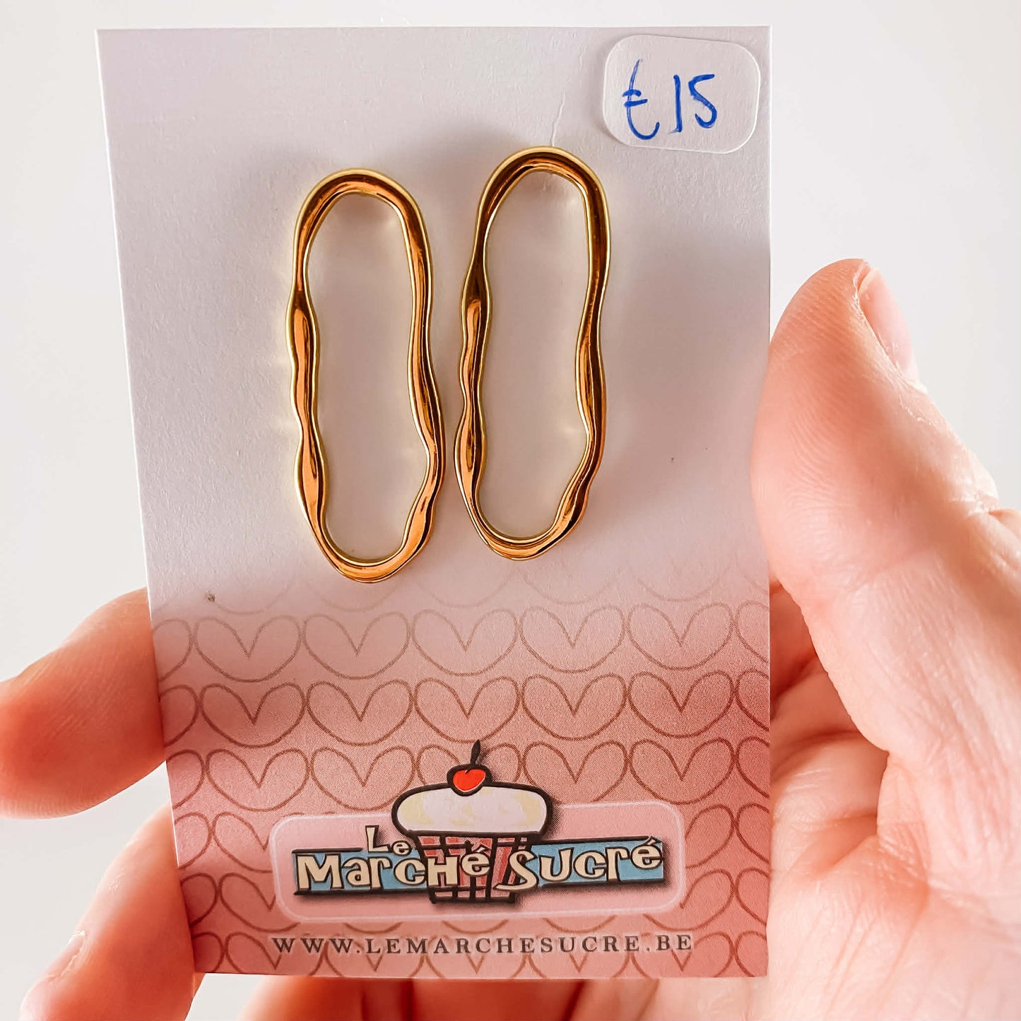 Le marché sucré: oorbellen goud