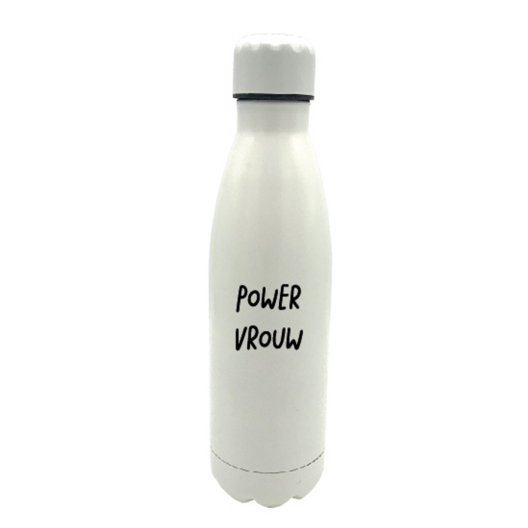 Mail-box: Thermosfles - power vrouw