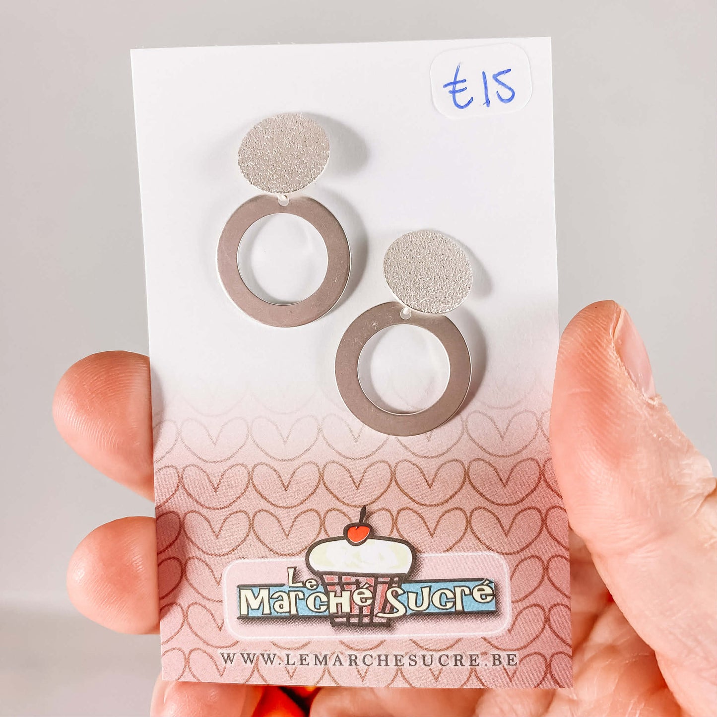 Le marché sucré: oorbellen zilver