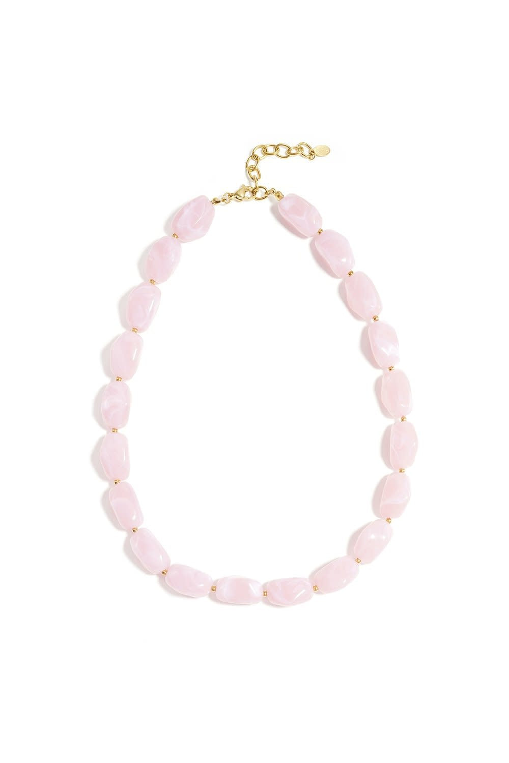 Yehwang: kralen ketting - lichtroze