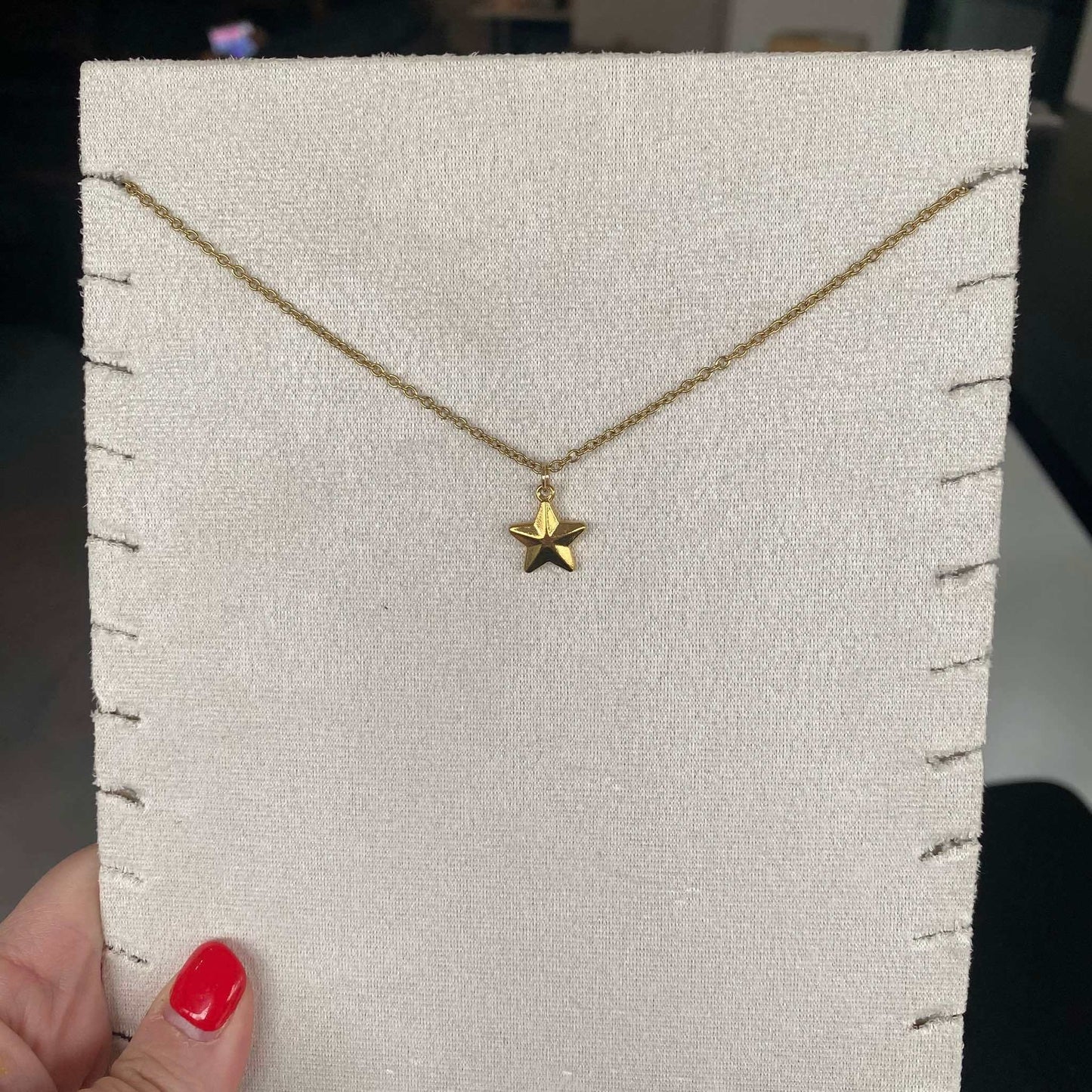 Le marché sucré: ketting met hanger ster goud