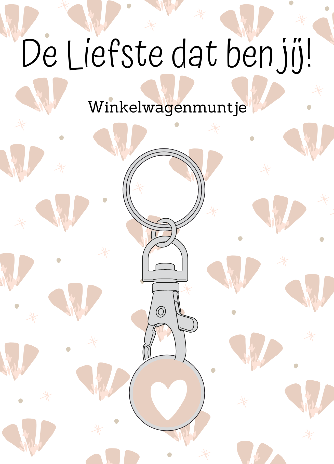 The big gifts: Winkelwagenmunt/sleutelhanger - de liefste dat ben jij