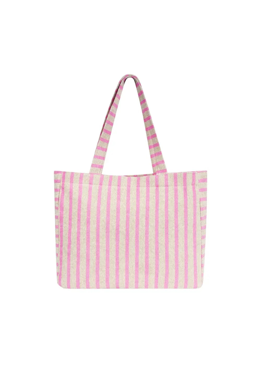 Yehwang: totebag 01 - badstof - lichtroze/grijs