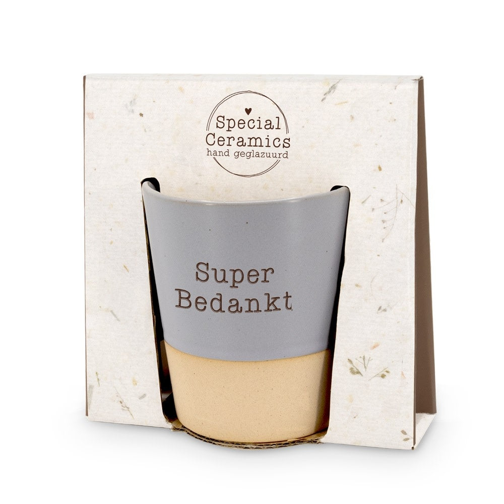 Miko: Mok keramiek - Super bedankt