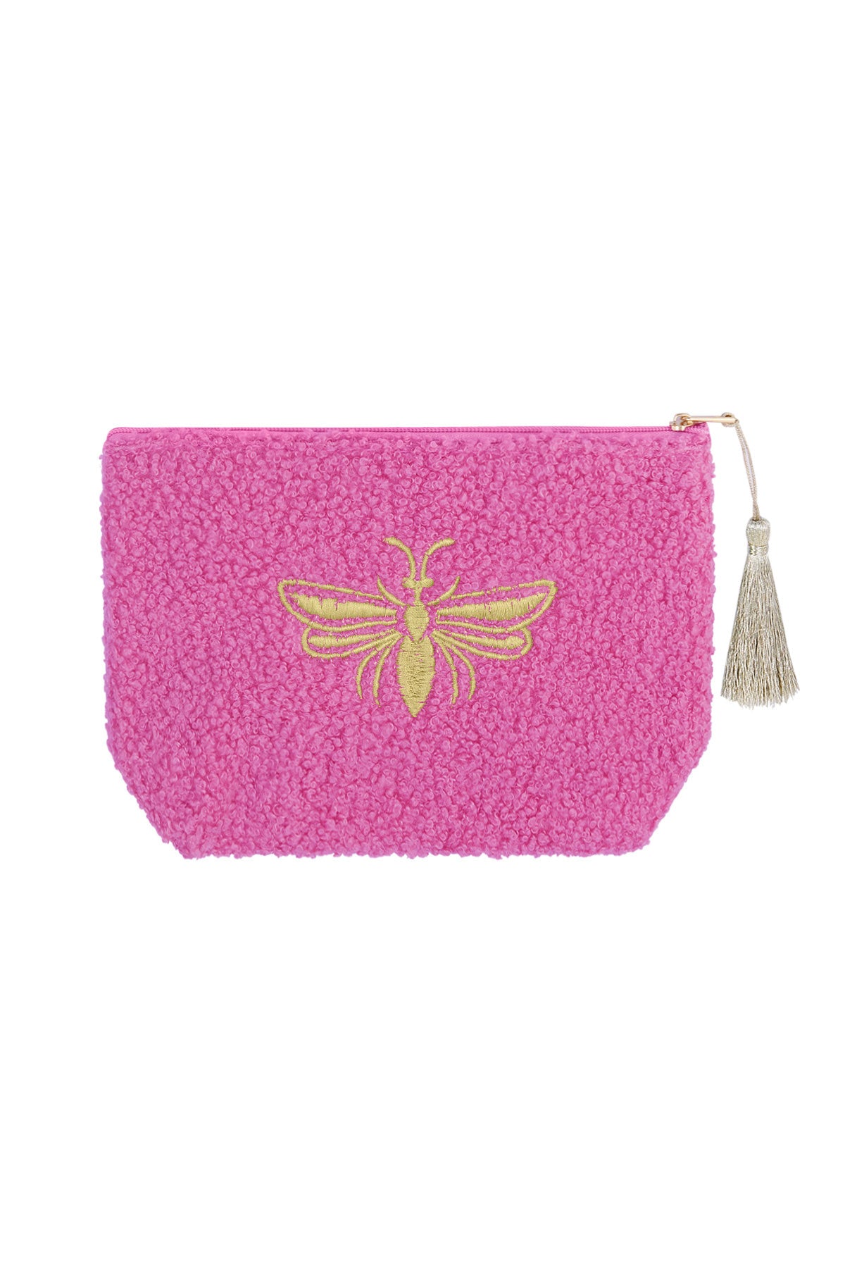 Yehwang: Make-up tasje teddy bij - fuchsia
