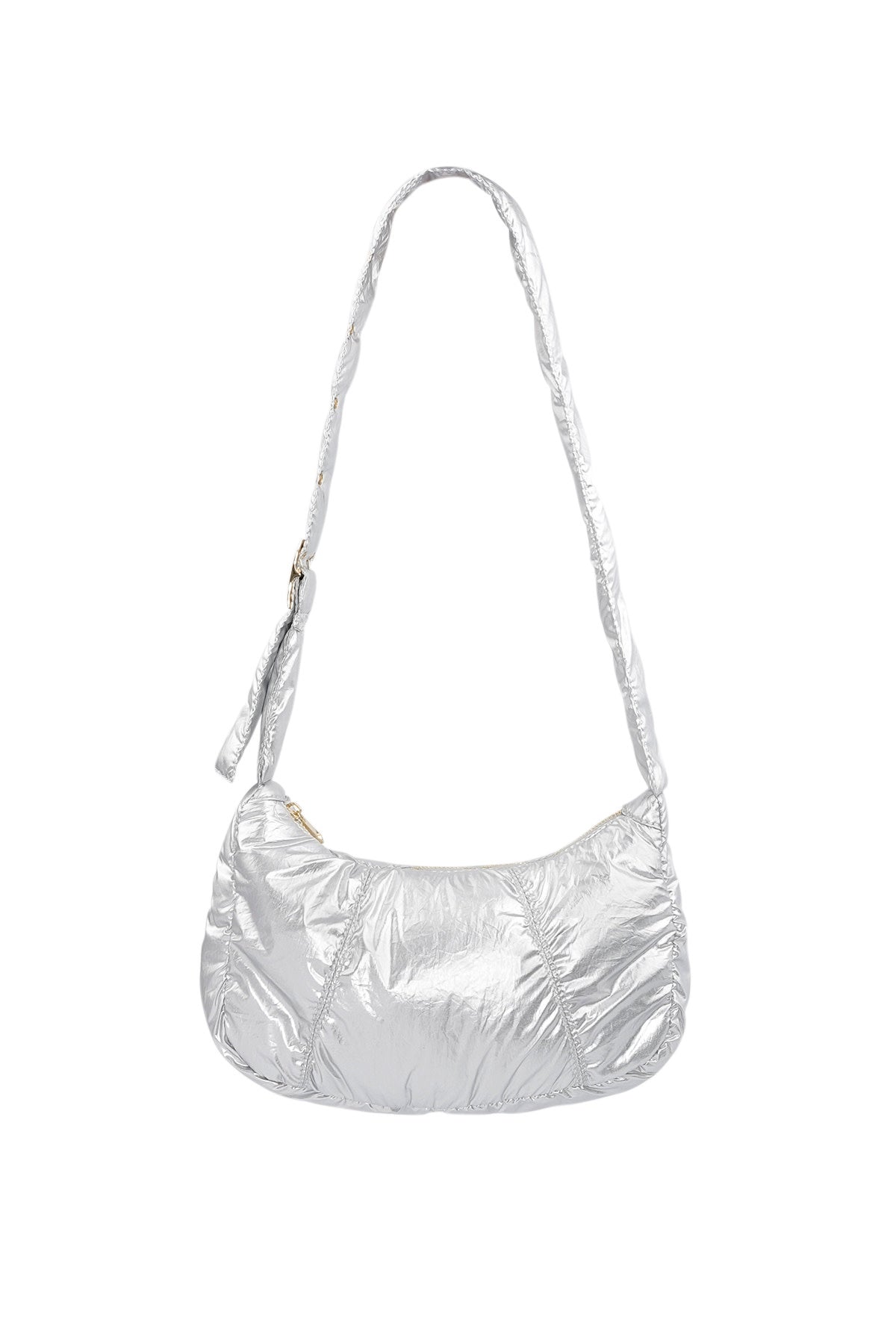 Yehwang: Metallic Muse tas - Zilver Kleur