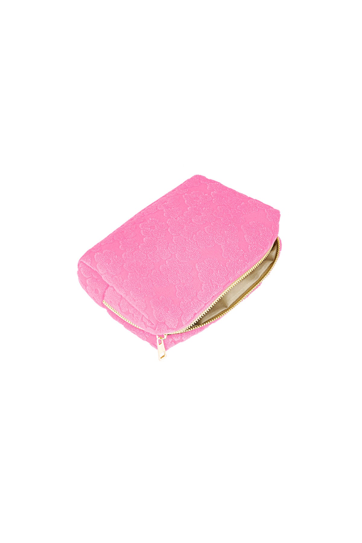 Yehwang: make-up tas bloemen - roze