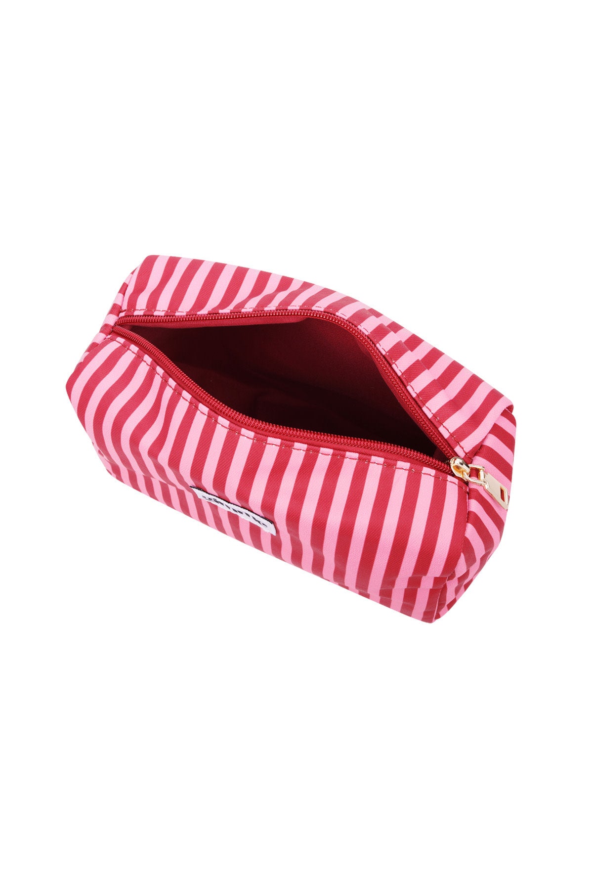Yehwang: toilettas - fijne strepen rood en roze