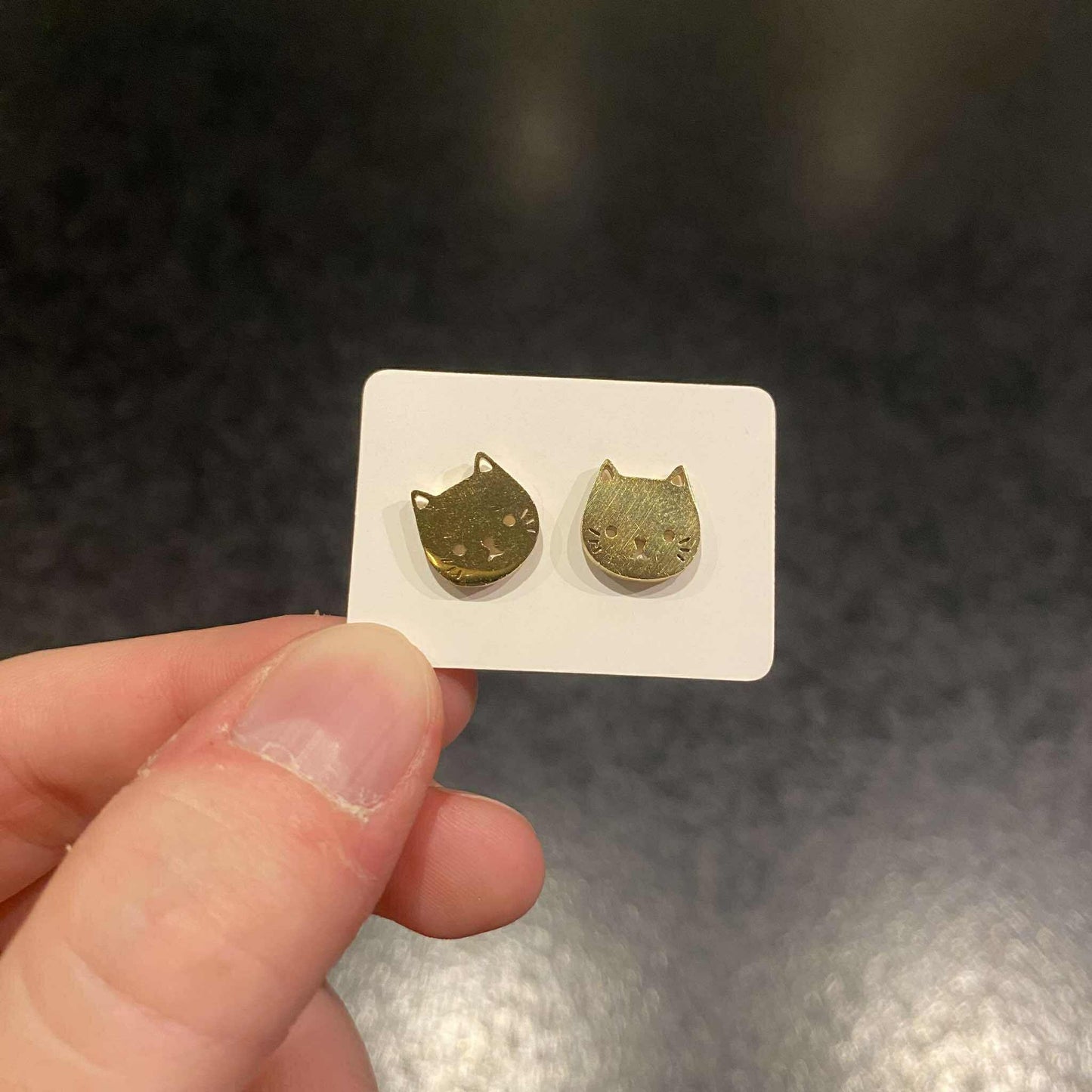 oorbellen - poesjes - goud