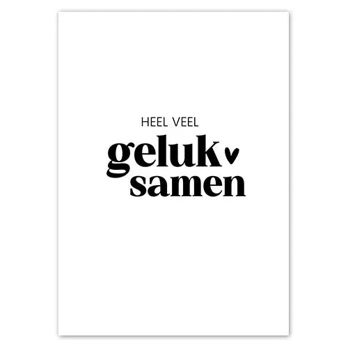 Liefz: kaart a6 - heel veel geluk samen