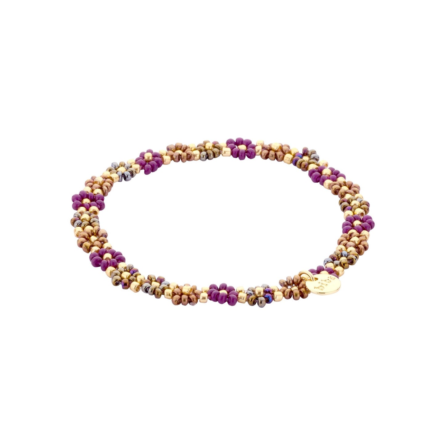 Biba: armbandje elastiek- bloemetjes rondom 55563MIX05