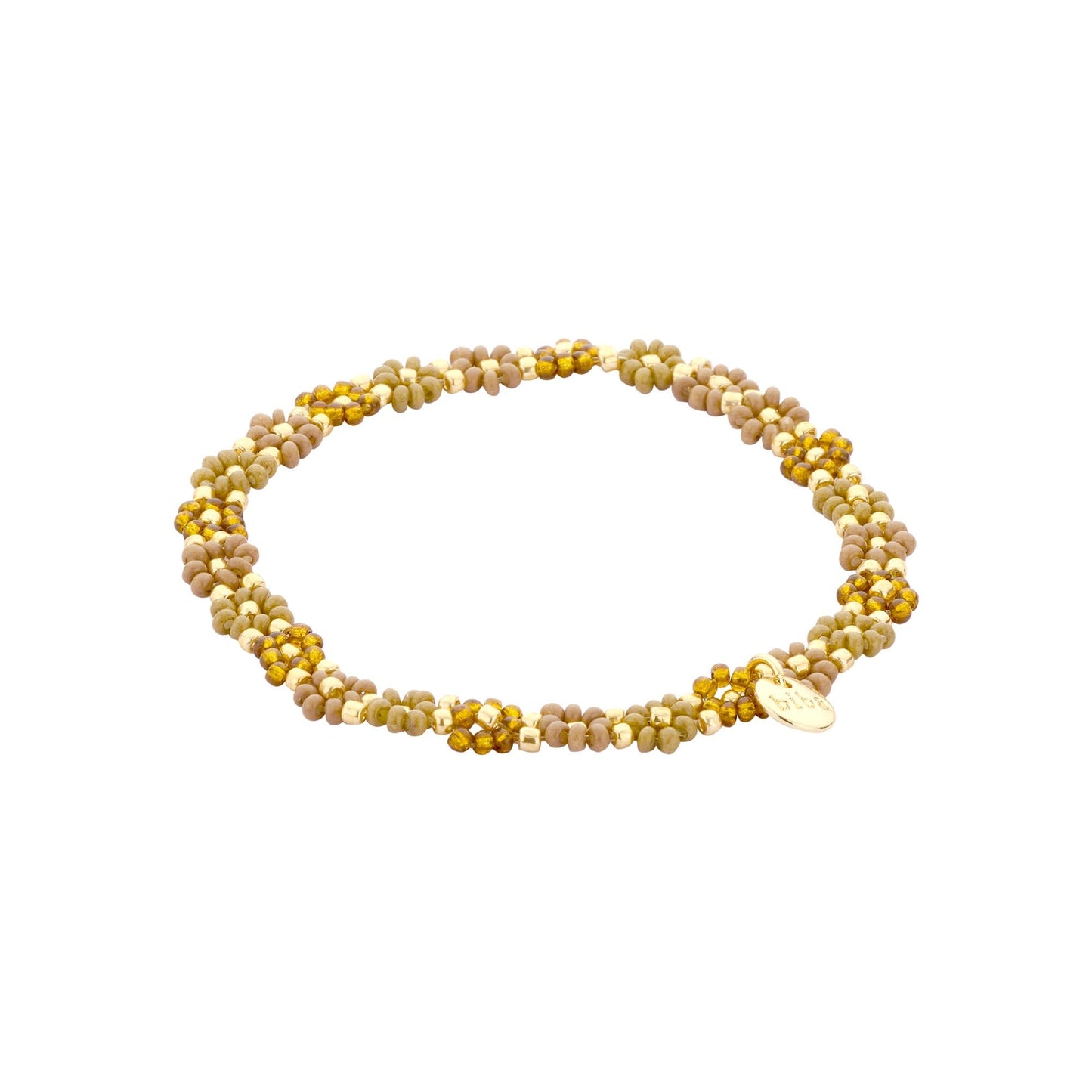 Biba: armbandje elastiek- bloemetjes rondom 55563MIX07