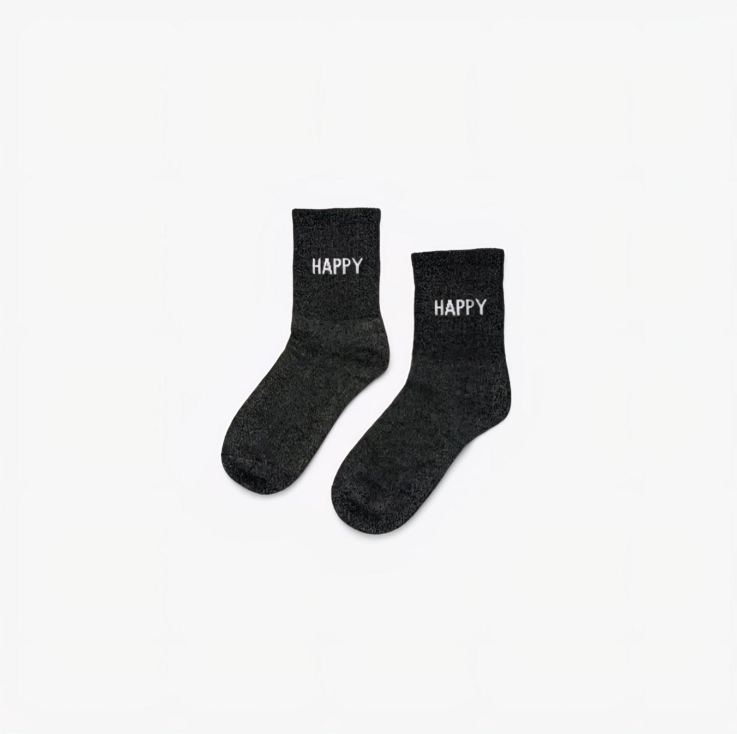 Liet & Joliet: sokken zwart HAPPY