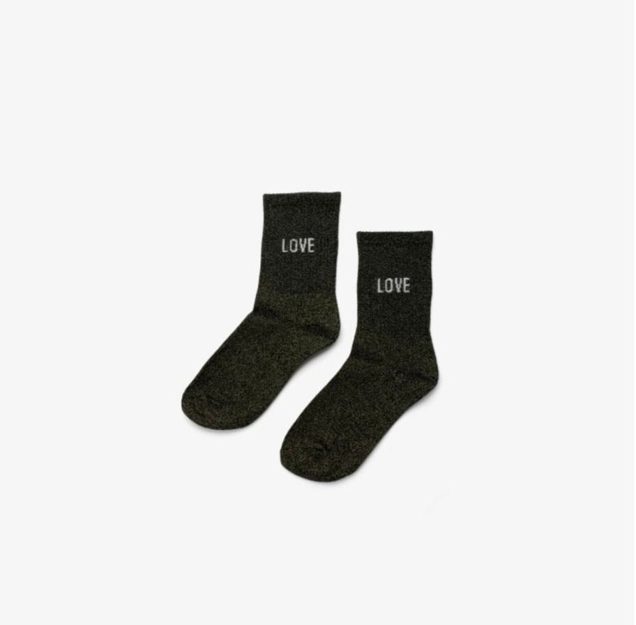 Liet & Joliet: sokken zwart LOVE