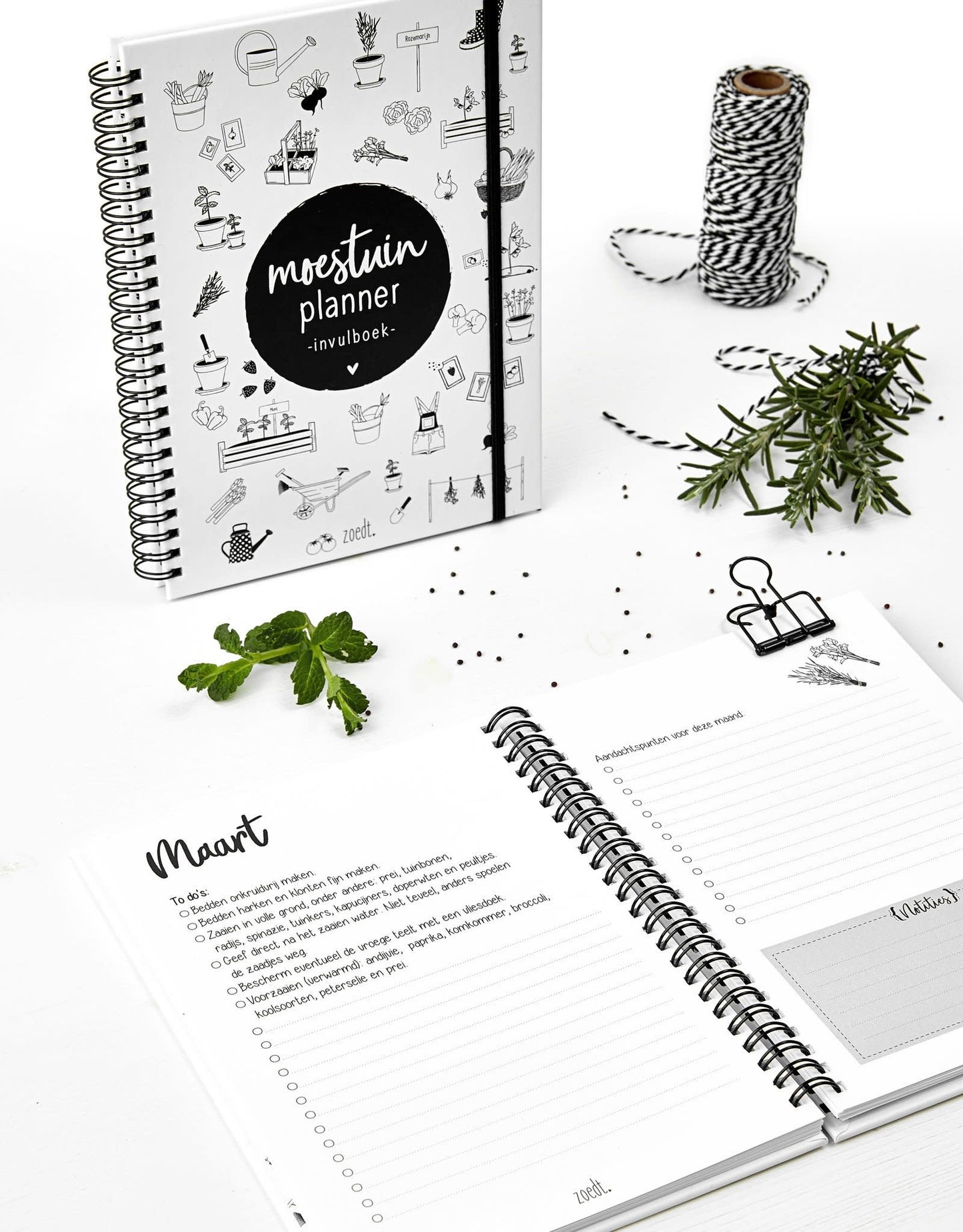 Zoedt: Moestuinplanner - invulboek