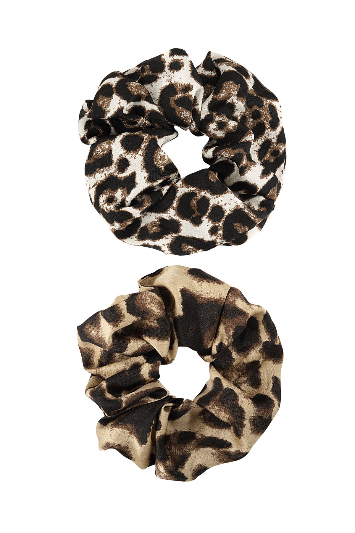 Yehwang: Scrunchies met wild tijger - Bruin
