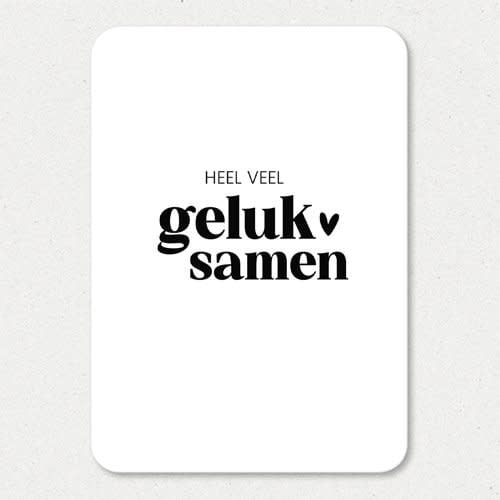 Liefz: kaart a6 - heel veel geluk samen (ronde hoeken)
