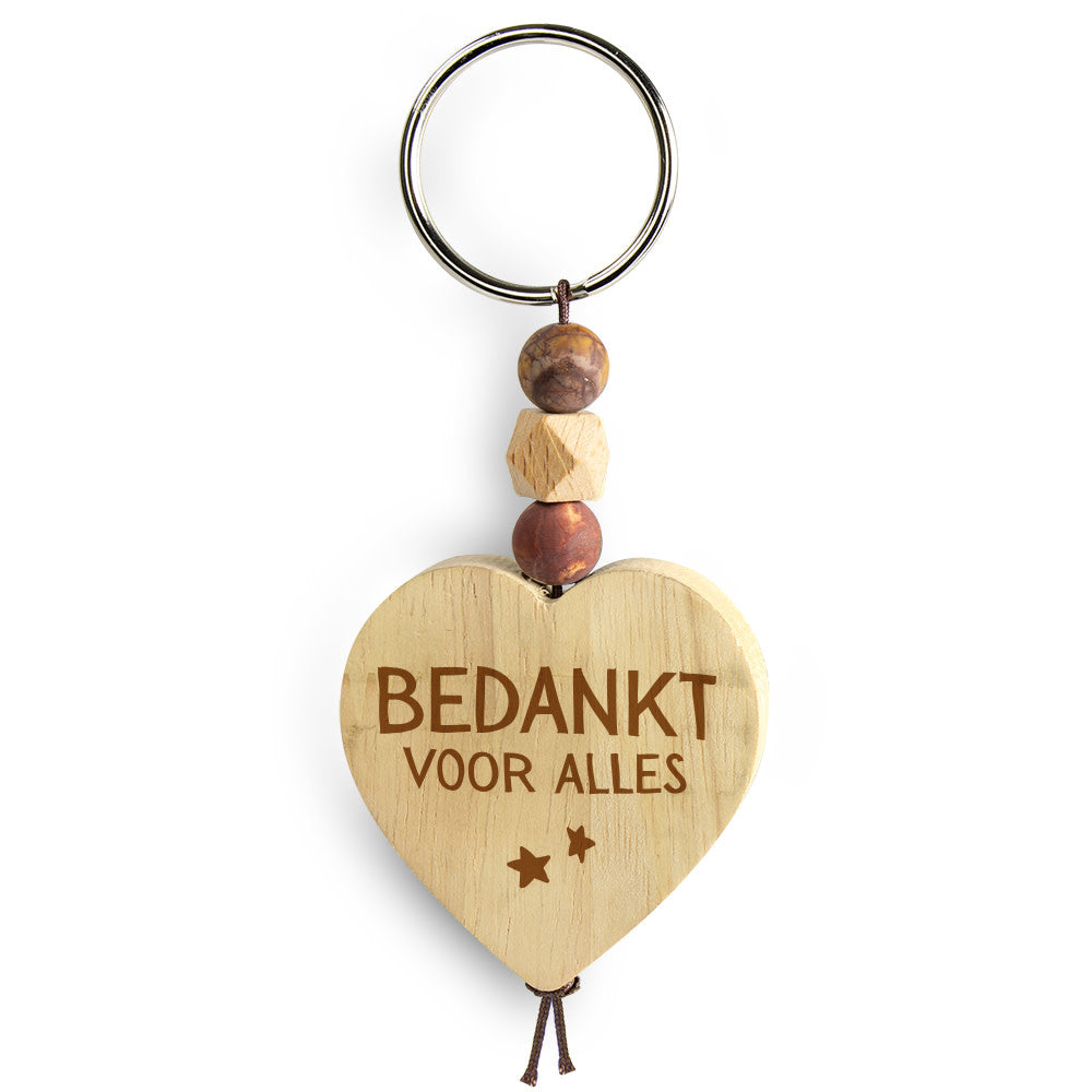 Miko: Mijn Hart - Keyring - Bedankt voor alles