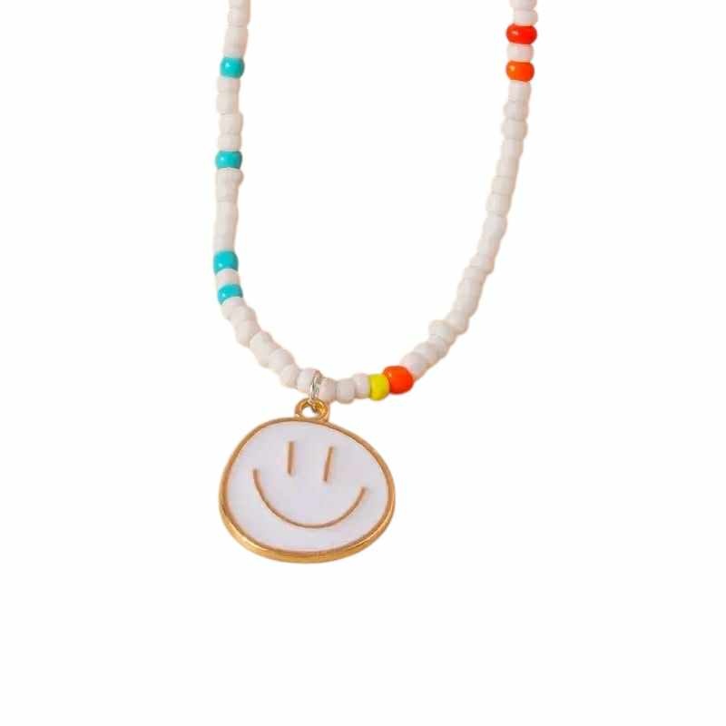 ketting - pareltjes - smiley