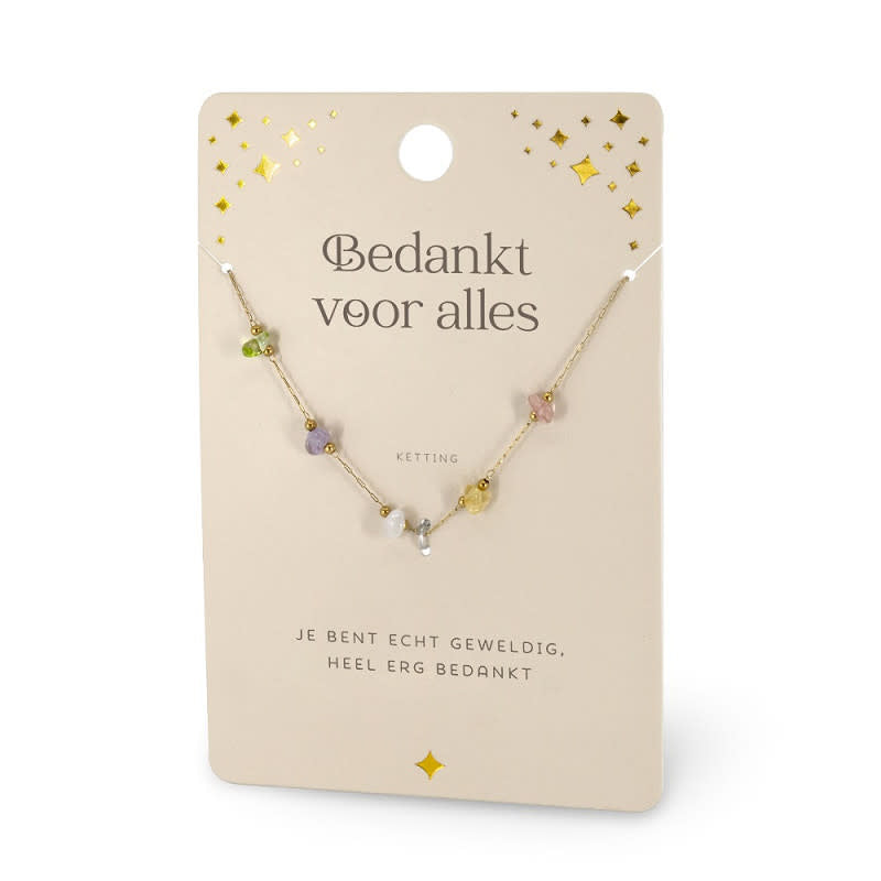 Miko: Edelsteen ketting - Bedankt
